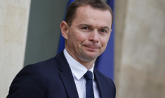 Le ministre français du Travail Olivier Dussopt, après le Conseil des ministres à l'Élysée, le 20 septembre 2023.  ( AFP / LUDOVIC MARIN )