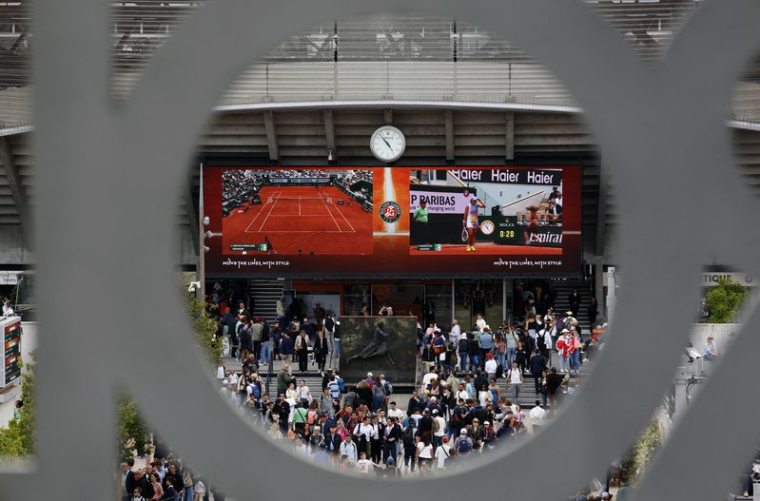 Une foule de spectateur assistant à Roland Garros