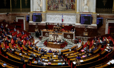 L'Assemblée nationale, en novembre 2022 ( AFP / GEOFFROY VAN DER HASSELT )