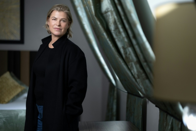 L'ancienne mannequin suédoise Ebba Karlsson à Paris le 18 mars 2026 ( AFP / Joel Saget )