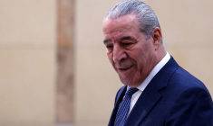 Le vice-président de l'Organisation de libération de la Palestine (OLP) Hussein al-Cheikh, le 23 avril 2025 à Ramallah ( AFP / Zain JAAFAR )