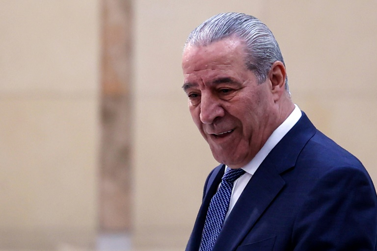 Le vice-président de l'Organisation de libération de la Palestine (OLP) Hussein al-Cheikh, le 23 avril 2025 à Ramallah ( AFP / Zain JAAFAR )