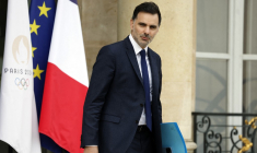 Laurent Saint-Martin à Paris, le 15 octobre 2024. ( AFP / LUDOVIC MARIN )