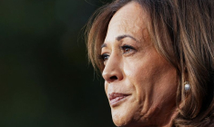 Kamala Harris, lors de son discours, concédant l'élection présidentielle américaine de 2024 à Donald Trump