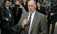 Tom Homan à la Maison Blanche à Washingtion le 14 janvier 2026  ( AFP / Oliver Contreras )