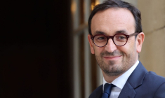 Le ministre des Comptes publics Thomas Cazenave, le 19 septembre à Matignon.  ( AFP / EMMANUEL DUNAND )