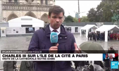 Charles III en France : visite du Marché aux fleurs et de la cathédrale Notre-Dame de Paris