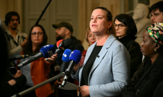 Mathilde Panot, présidente du groupe LFI à l'Assemblée, le 2 février 2026 à l'Assemblée nationale, à Paris ( AFP / Bertrand GUAY )