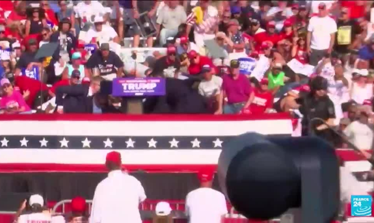 En images : l'attaque contre Donald Trump à un meeting de Pennsylvanie