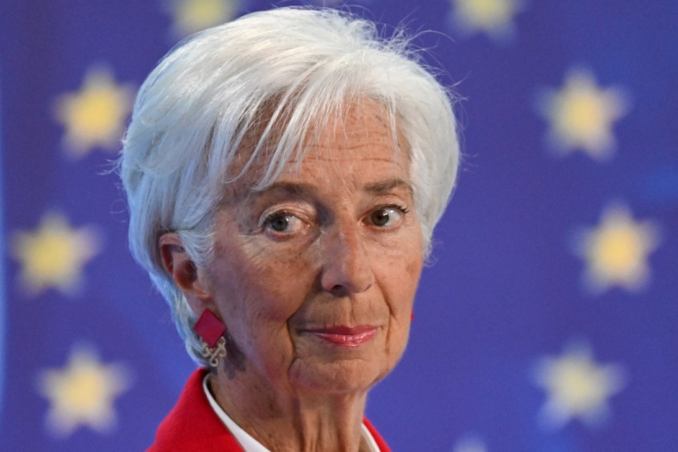Christine Lagarde, le 5 juin 2025, à Francfort ( AFP / KIRILL KUDRYAVTSEV )