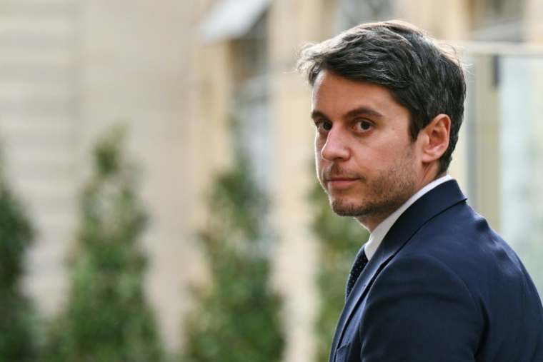 Le secrétaire général de Renaissance,  Gabriel Attal, à Paris le 11 mars 2026 ( AFP / Bertrand GUAY )
