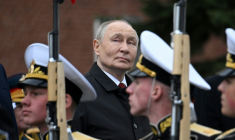 Le président russe Vladimir Poutine lors des cérémonies à l'occasion des commémorations de la victoire sur l'Allemagne nazie, le 9 mai 2026 à Moscou  ( POOL / Alexander NEMENOV )