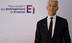 Patrick Martin est à la tête du Medef depuis le 6 juillet 2023. ( AFP / LUDOVIC MARIN )
