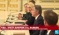 Ukraine : échange entre Antony Blinken et Volodymyr Zelensky à Kiev