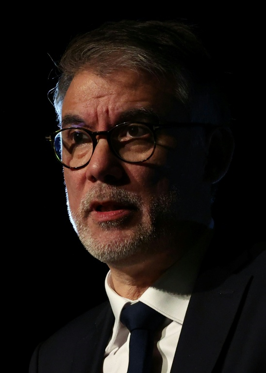 Olivier Faure le 24 janvier 2026 à Tours ( AFP / ROMAIN PERROCHEAU )