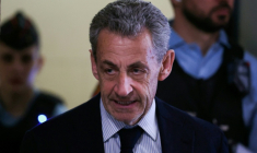L'ex-président français Nicolas Sarkozy à son procès en appel dans l'affaire du financement libyen le 23 mars 2026 à Paris ( AFP / Alain JOCARD )
