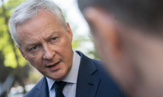 Le ministre de l'Economie Bruno Le Maire à Washington, DC le 12 avril. ( AFP / STEFANI REYNOLDS )