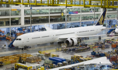 Un Boeing 787 destiné à Singapore Airlines (Crédit: Josh Drake / Boeing)