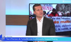 "C'est légitime de s'attaquer au statut des cheminots, mais il faut aussi s'attaquer à celui des hauts fonctionnaires de l'administration !" selon le philosophe Gaspard Koenig