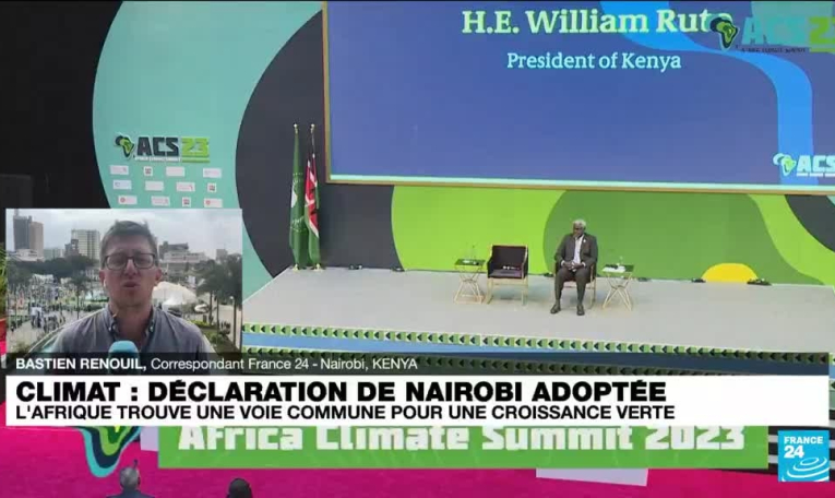 Sommet africain sur le climat : l'Afrique parle d'une seule voie et adopte la "déclaration de Nairobi"