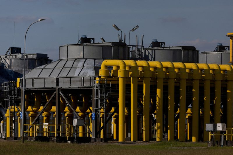 Photo d'archives de la station de compression de gaz, une partie de la section polonaise du gazoduc Yamal, à Gabinek, près de Wloclawek, Pologne