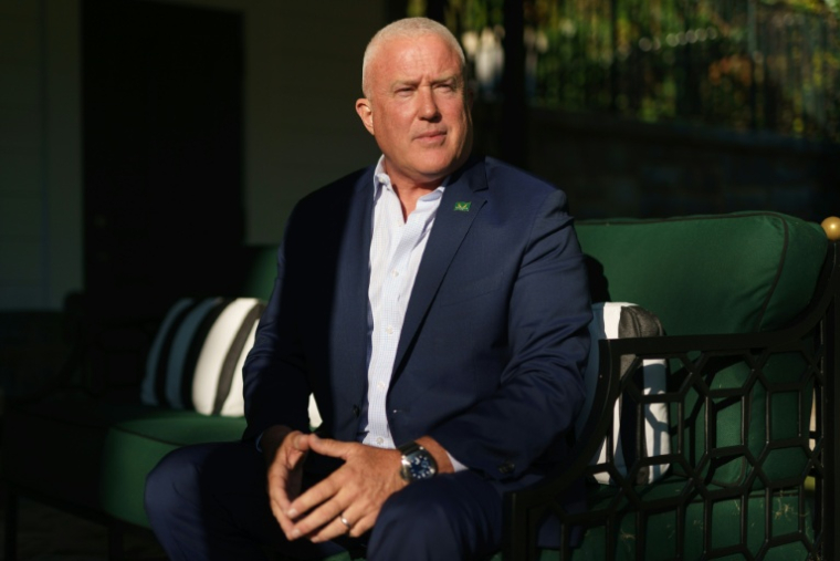 Bill White, ambassadeur américain en Belgique, en Géorgie, en octobre 2022 ( AFP / Elijah Nouvelage )