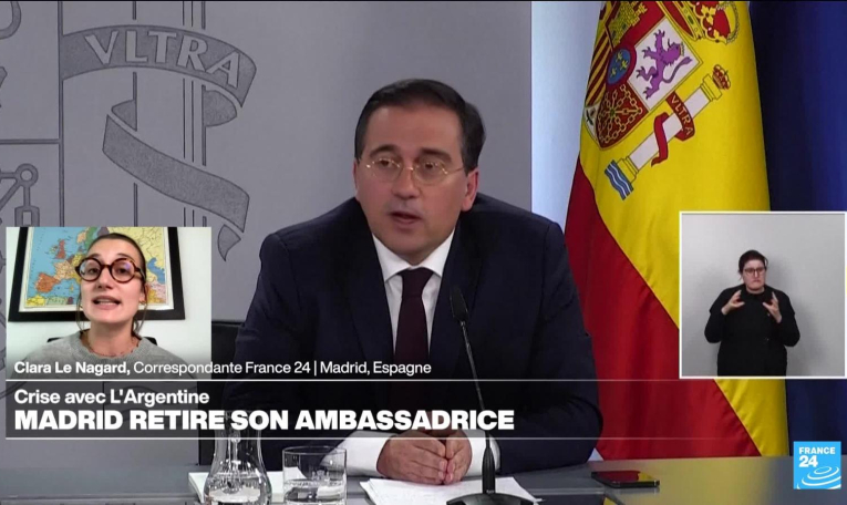 Crise avec l'Argentine : l'Espagne retire "définitivement" son ambassadrice
