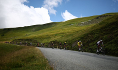 Vue sur la 18ème étape du Tour de France
