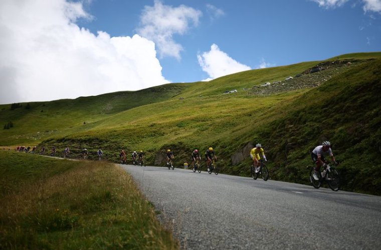Vue sur la 18ème étape du Tour de France
