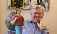 Philippe Gloaguen, fondateur du Guide du Routard, en 2013 ( AFP / ERIC PIERMONT )