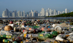 Contamination plastique dans la baie de Panama