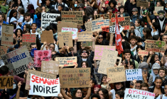 Manifestation de lycénes à Marseille, le 8 octobre 2026 ( AFP / Miguel MEDINA )