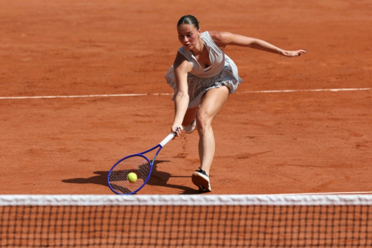 L'Ukrainienne Marta Kostyuk au1er tour de Roland-Garros le 24 mai 2026 à Paris ( AFP / ALAIN JOCARD )