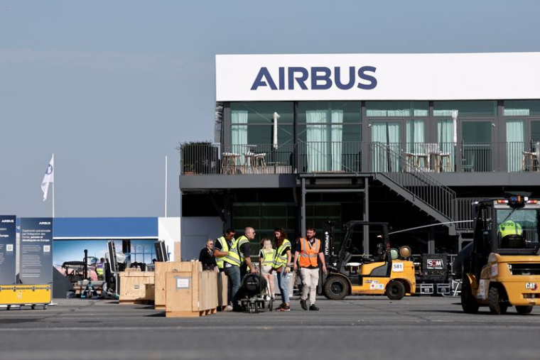55ème Salon de l'Aéronautique et de l'Espace à l'aéroport du Bourget près de Paris