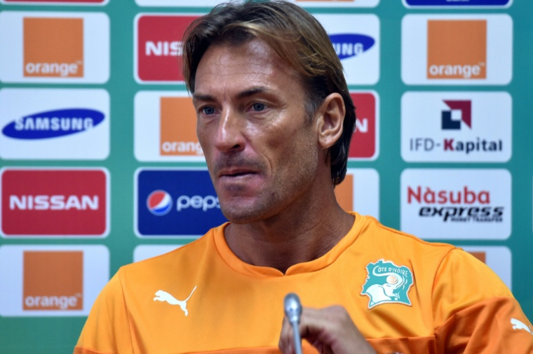 Le Français Hervé Renard, sélectionneur de la Côte d'Ivoire, lors de la CAN-2015, remportée par les Eléphants ( AFP / ISSOUF SANOGO )