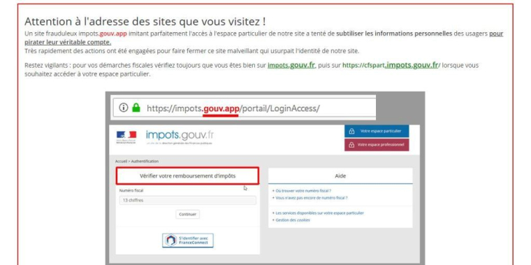 Impôts : Un site frauduleux pouvait pirater vos coordonnées bancaires
