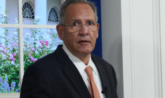 Le PDG de RTX, Greg Hayes, à Washington, aux États-Unis, le 6 octobre 2021. ( AFP / NICHOLAS KAMM )