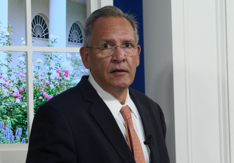 Le PDG de RTX, Greg Hayes, à Washington, aux États-Unis, le 6 octobre 2021. ( AFP / NICHOLAS KAMM )