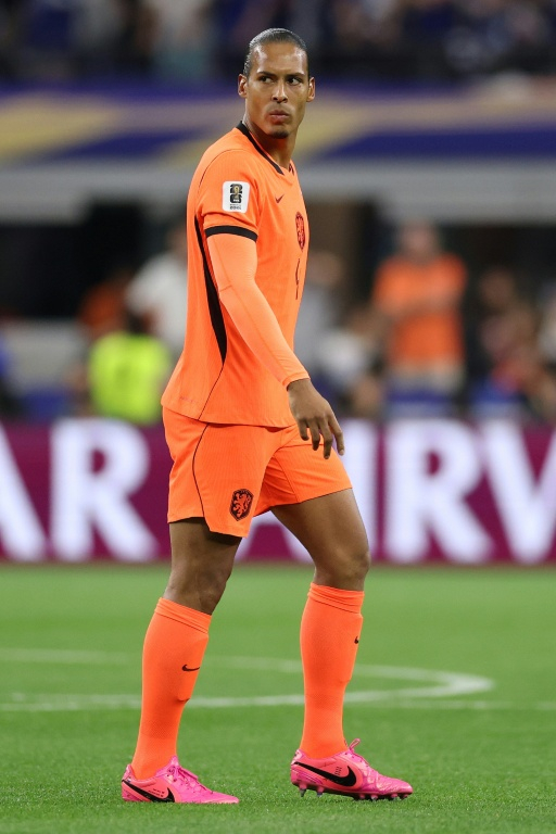 Virgil van Dijk, le défenseur central néerlandais lors du match du groupe F de la Coupe du monde 2026 opposant les Pays-Bas au Japon, à Dallas, le 14 juin 2026 ( GETTY IMAGES NORTH AMERICA / MICHAEL STEELE )