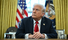 Le président américain Donald Trump, le 26 mars 2025 à Washington ( AFP / Mandel NGAN )