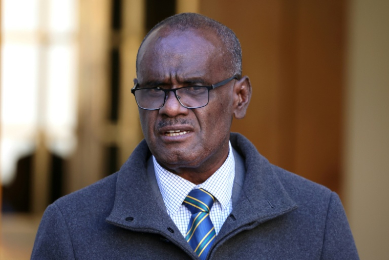 Le Premier ministre des îles Salomon, Jeremiah Manele, à Canberra le 26 juin 2024 ( AFP / DAVID GRAY )