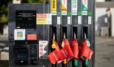Une pompe à sec dans une station TotalEnergies à Quimper, le 23 septembre 2026 ( AFP / Fred TANNEAU )