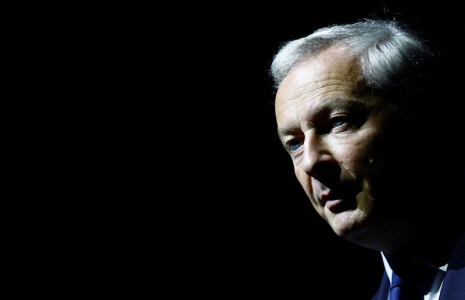 Le ministre français de l'Economie et des Finances, Bruno Le Maire lors du Mondial de l'automobile à Paris