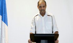 Le fondateur de l'Union des démocrates musulmans français (UDMF) Nagib Azergui à Clichy-la-Garenne (Hauts-de-Seine) le 1er décembre 2019   ( AFP / JACQUES DEMARTHON )