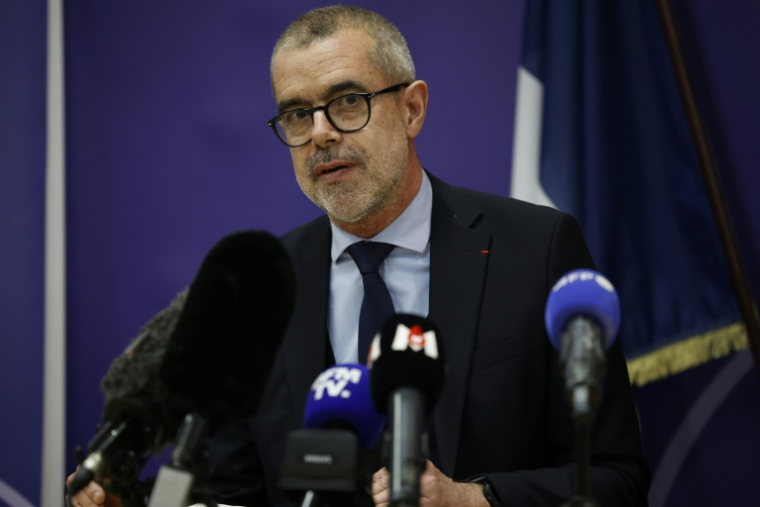 Le procureur de la République de Bobigny, Eric Mathais, le 22 février 2026, à Bobigny en Seine-Saint-Denis ( AFP / Charlotte SIEMON )