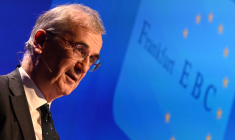 François Villeroy de Galhau, à Francfort, le 22 novembre 2024 ( AFP / KIRILL KUDRYAVTSEV )