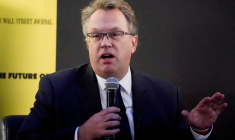 Le président de la Fed de New York, John Williams, s'exprime lors d'un événement à New York