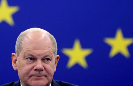 Le chancelier allemand Scholz s'adresse au Parlement européen à Strasbourg