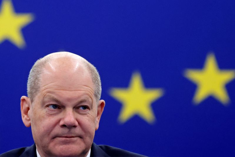 Le chancelier allemand Scholz s'adresse au Parlement européen à Strasbourg