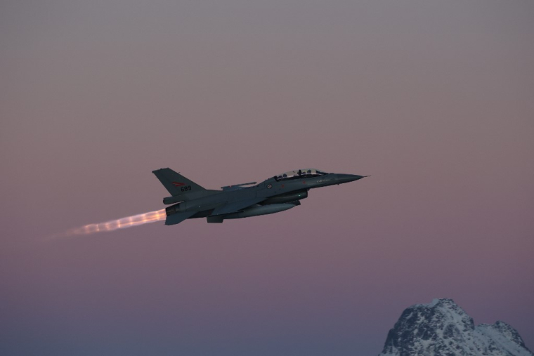 Un F-16 en Norvège. (illustration) ( NTB / JAN LANGHAUG )